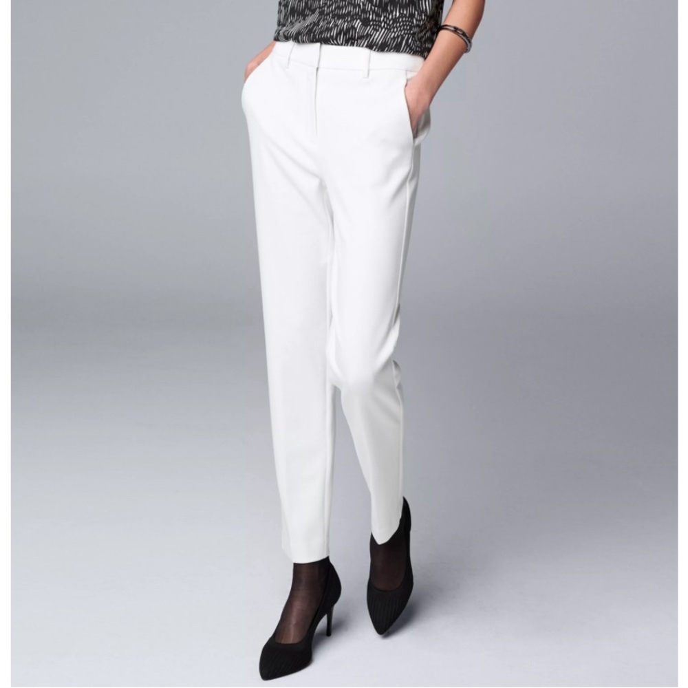 Women's Simply Vera Vera Wang High-Waist Skinny Ankle Pants - size 4